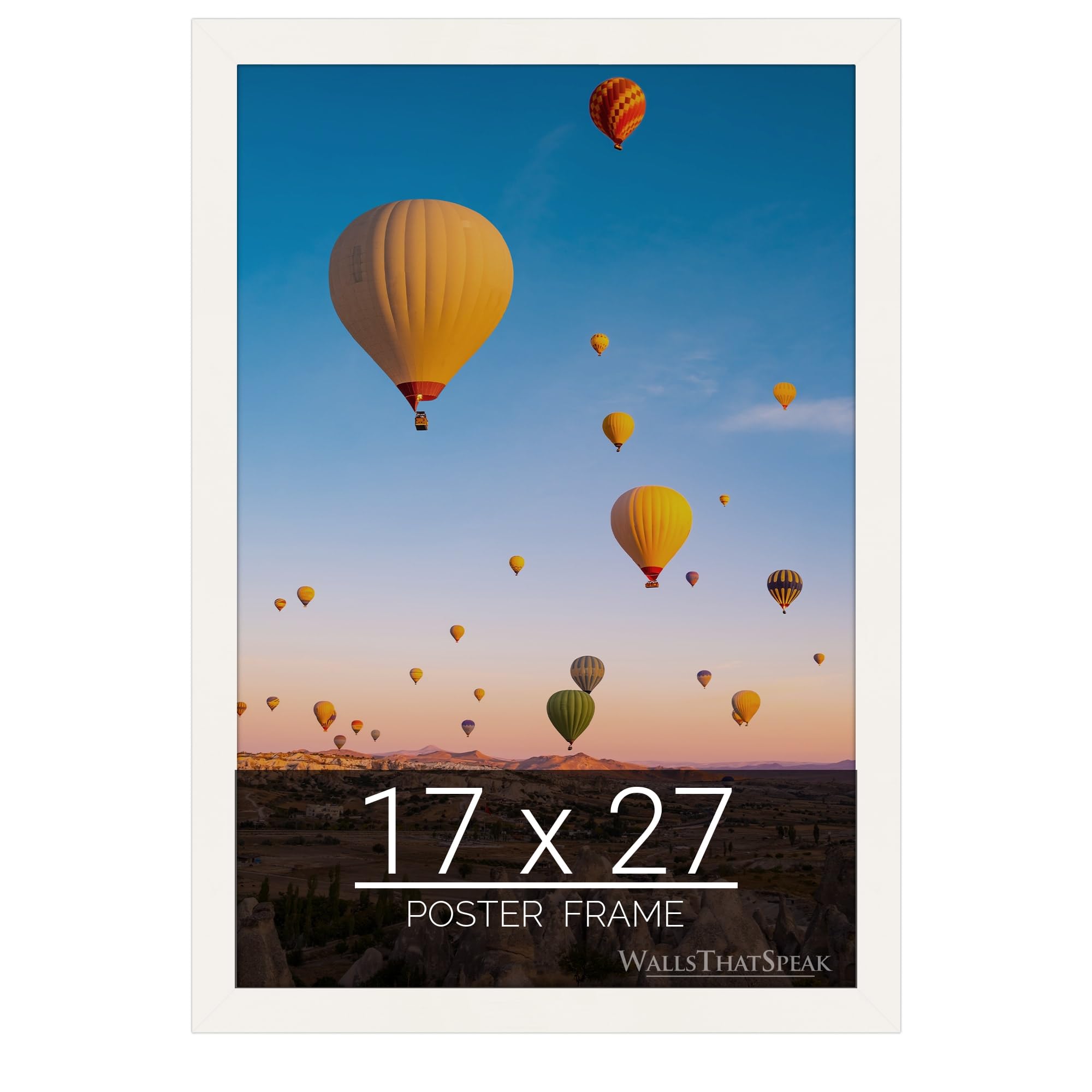 wallsthatspeak 17x27 white Picture Frame for Puzzles Posters Photos or Artwork