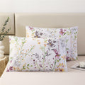 Urbonur 100% Cotton Pillowcases Set Of 2 Standard Size Floral Printed Pillow Cases Soft Breathable Cooling Pillowcase Decorative