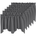 NICETOWN 6 Panels Kitchen Valances for Windows Living Room Bedroom Decor, Smal Valances Rod Pocket Farmhouse Country Rustic Bath