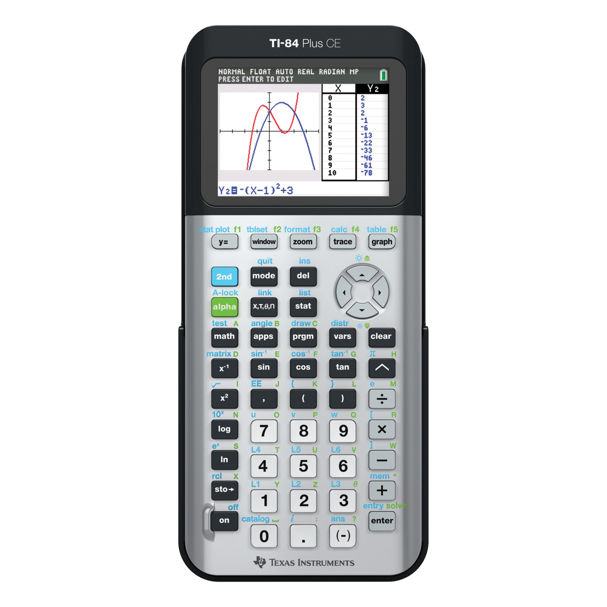 Texas Instruments Ti-84 Plus Ce Python Color Graphing Calculator, Galaxy Gray (Metallic)
