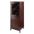 Ergode Wood 3-Pc Brooke Cupboard Set | French Country Charm | Modern Convenience | Solid & Composite Wood | Walnut Finish | Assembly Required (94401-VV)