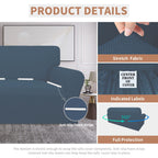 Easy-Going 100% Waterproof Couch Cover, Dual Waterproof Sofa Cover, Stretch Jacquard Sofa Slipcover, Leakproof Furniture Protector For Kids, Pets, Dog And Cat (Oversized Sofa, Bluestone)