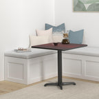 Flash Furniture 30'' Square Mahogany Laminate Table Top with 22'' x 22'' Table Height Base