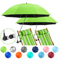 Nbtous 2 Pack Beach Umbrella With Universal Clamp(Green, Not Include Chair)