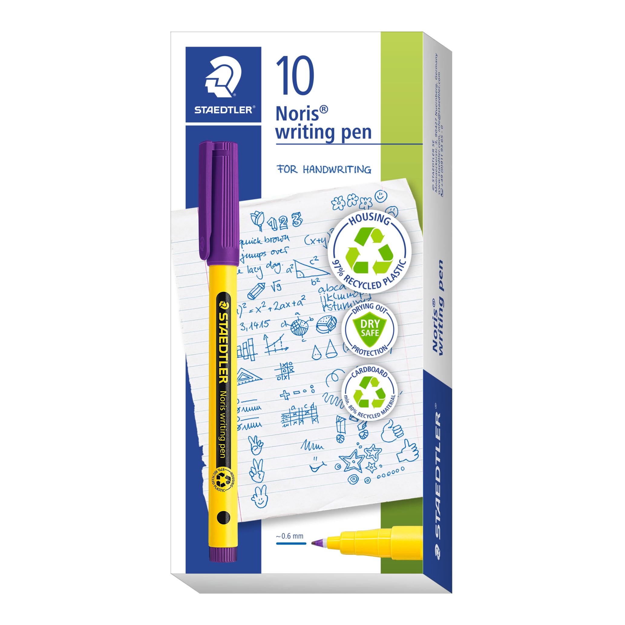 Staedtler Fineliner Noris Writing Pen Violet