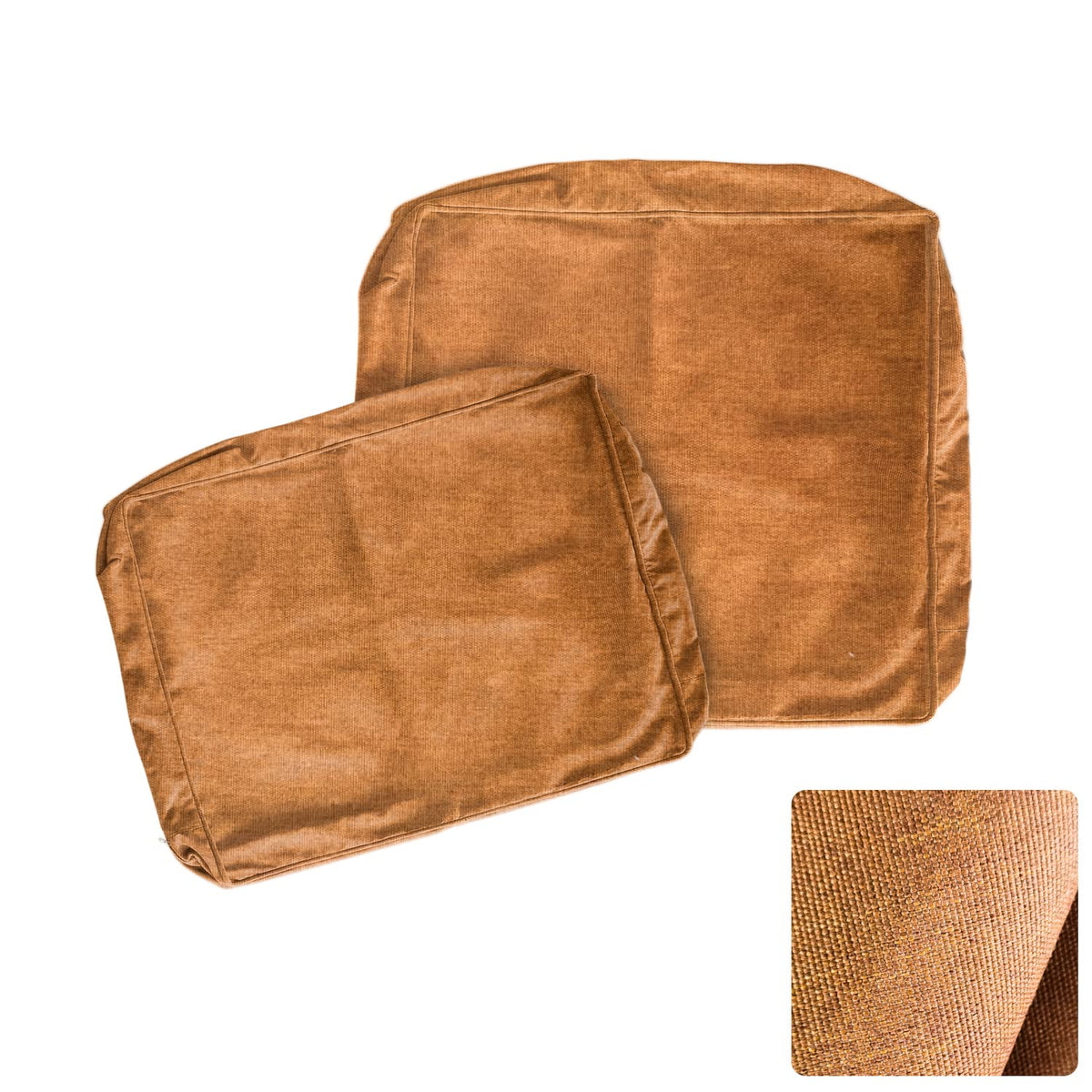 Artplan Outdoor Deep Seat Slipcovers,Patio Seat Back Covers Only 24X24X6 18X24 Olefin,Square Outdoor Cushion Cover, For Patio Fu