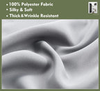 Pi Blackout Door Window Curtain 2 Panles,Privacy Thermal Insulated Blinds Curtain For Glass Door/Classroom/Sliding Door/Tie Up Shade (W34Xl40,Light Grey)