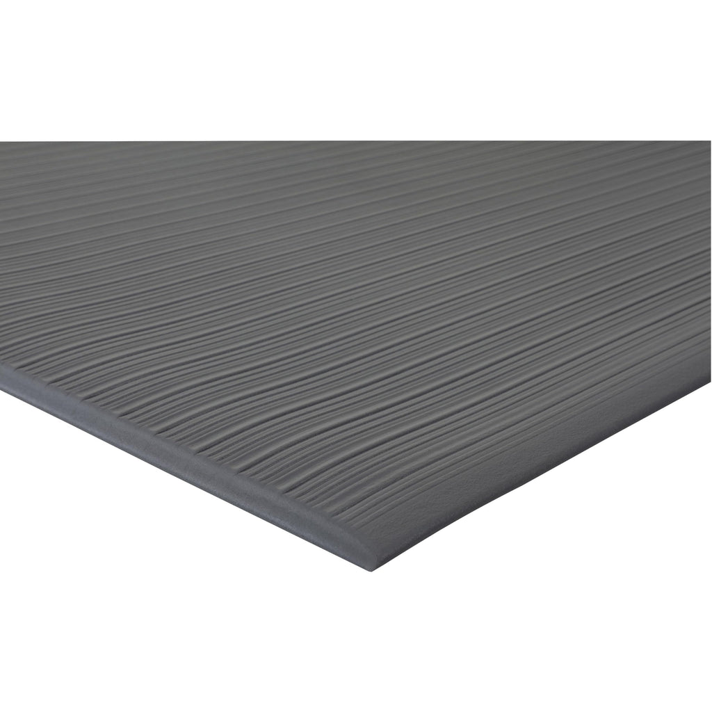 Genuine Joe Air Step Anti-Fatigue Mat - Warehouse - 60Quot; Length X 36Quot; Width X 0.38Quot; Thickness Overall - Vinyl - Black