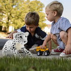 Gisqis Snow Leopard Stuffed Animals, 24' Stuffed Snow Leopard Plush White Leopard Plush Toys Pillow Soft Realistic Jungle Stuff