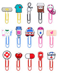 Yetoome 15 Pcs Cute Bookmark Paper Clips Cartoon Silicone Bookmarks With Colorful Paperclips For Girls Student Stationery Nursin
