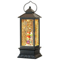 Wondise Lighted Musical Snow Globe Lantern with 6 Hour Timer, 12 Inches USB Powered & Battery Operated Spinning Water and Swirli
