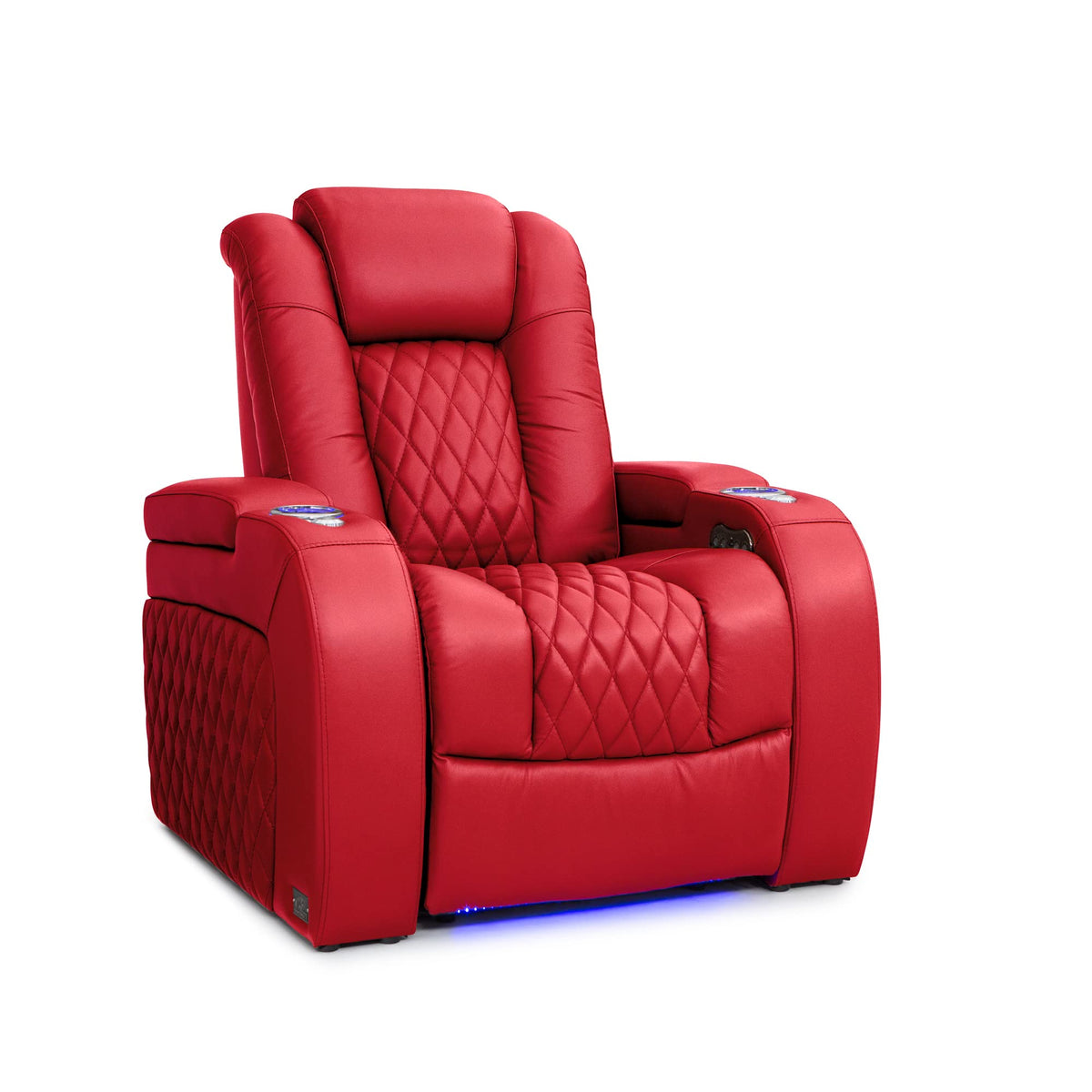 Seatcraft Diamante - Home Theater Seating - Living Room - Power Recline - Italian Leather - Powered Headrests - Cupholders - Usb