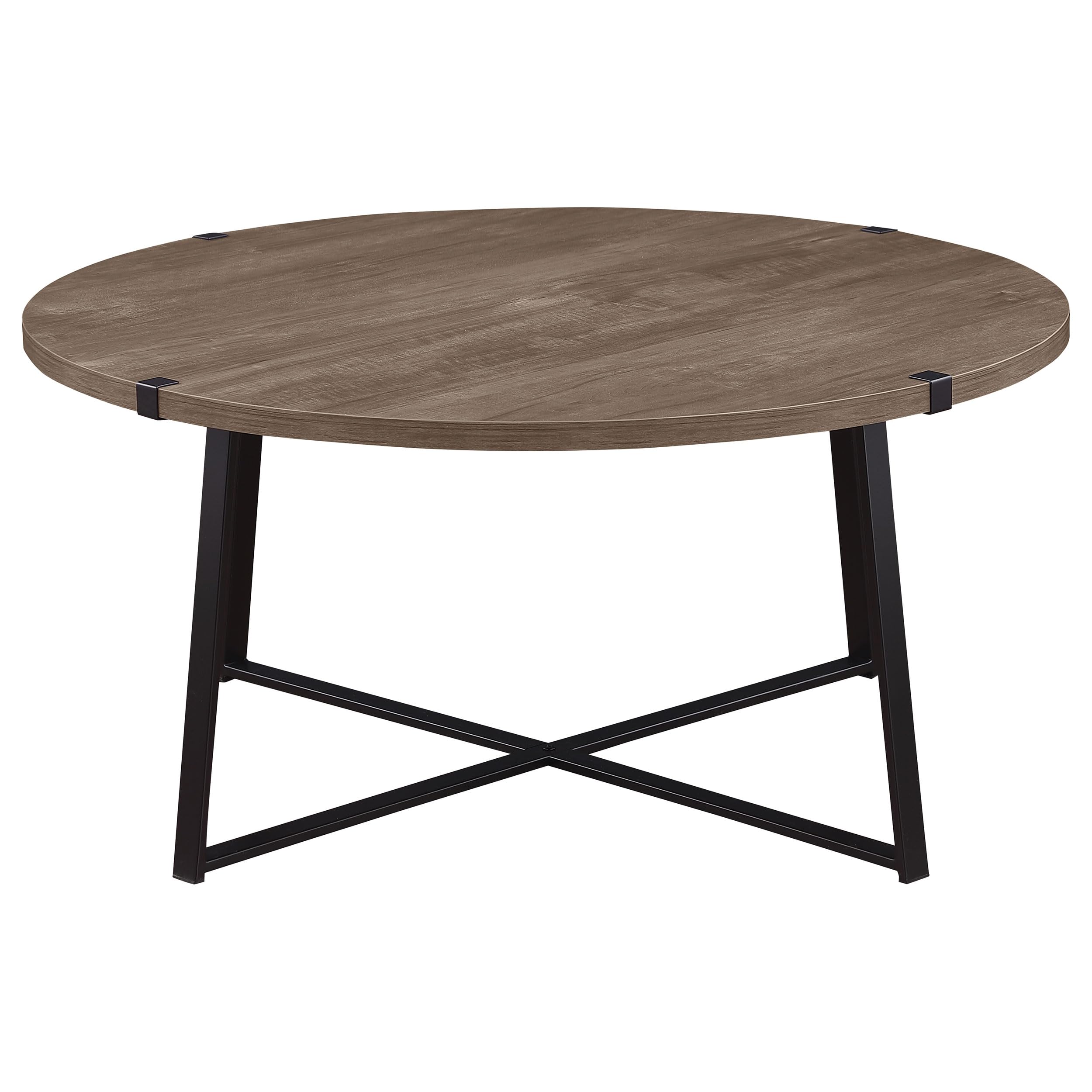 Coaster Home Furnishings Marcus Round Engineered Wood Coffee Table Grey