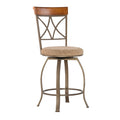 Powell Hamilton Swivel Counter Stool, Beige