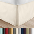 Linen Market Bed Skirt - Ultra Soft Microfiber - Easy Fit With 14 Inch Tailored Drop - Hotel Quality, Shrinkage & Fade Resistant