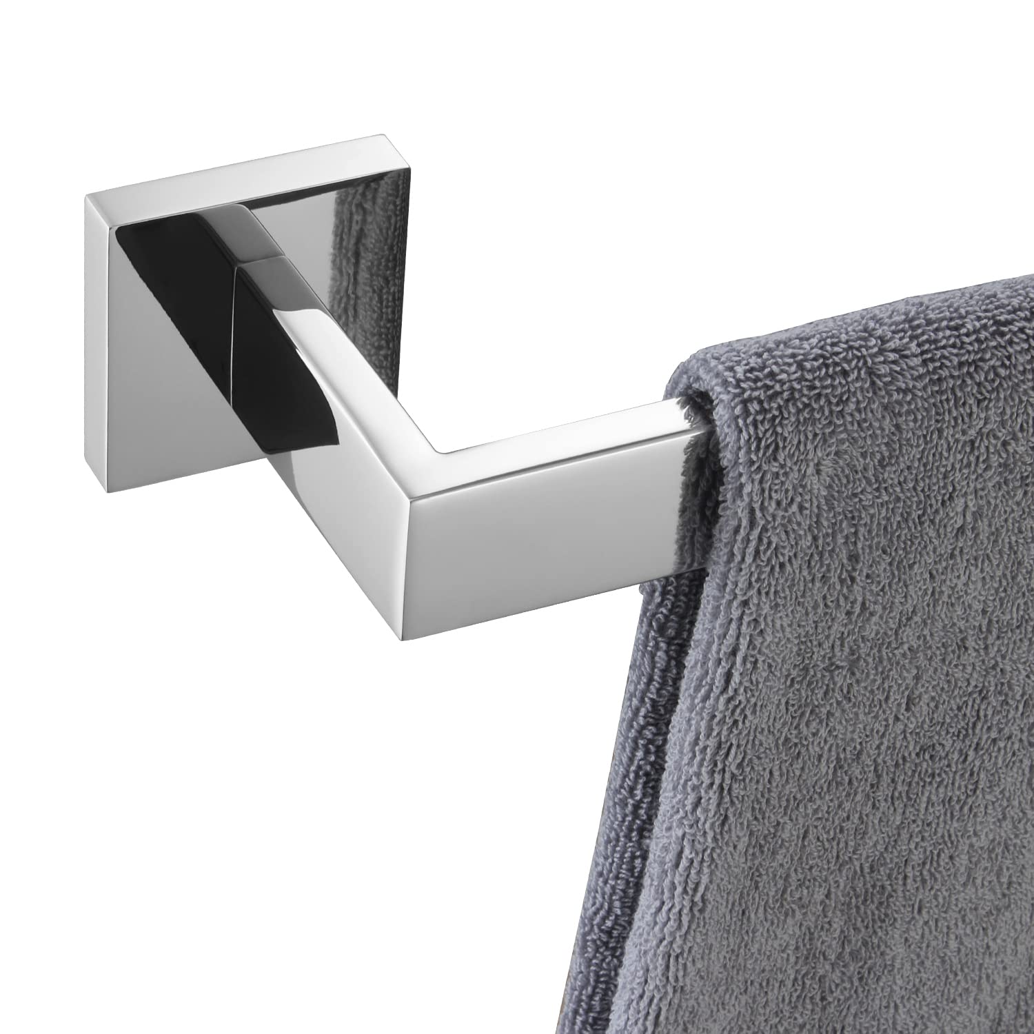 KOKOSIRI 36-Inch Single Towel Bar, Bathroom Kitchen Towel Holder, Wall Mounted SUS304 Stainless Steel Towel Rack, Polished Chrom