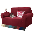Znsayotx 1 Piece Jacquard Couch Covers For 2 Cushion Couch High Stretch Loveseat Slipcover For Pets Dogs Anti Slip Love Seat Sof