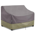 Kylinlucky Waterproof Patio Loveseat Covers 60W X 35D X 35H Inches,2-Seater Heavy Duty Outdoor Furniture Sofa Covers Khaki