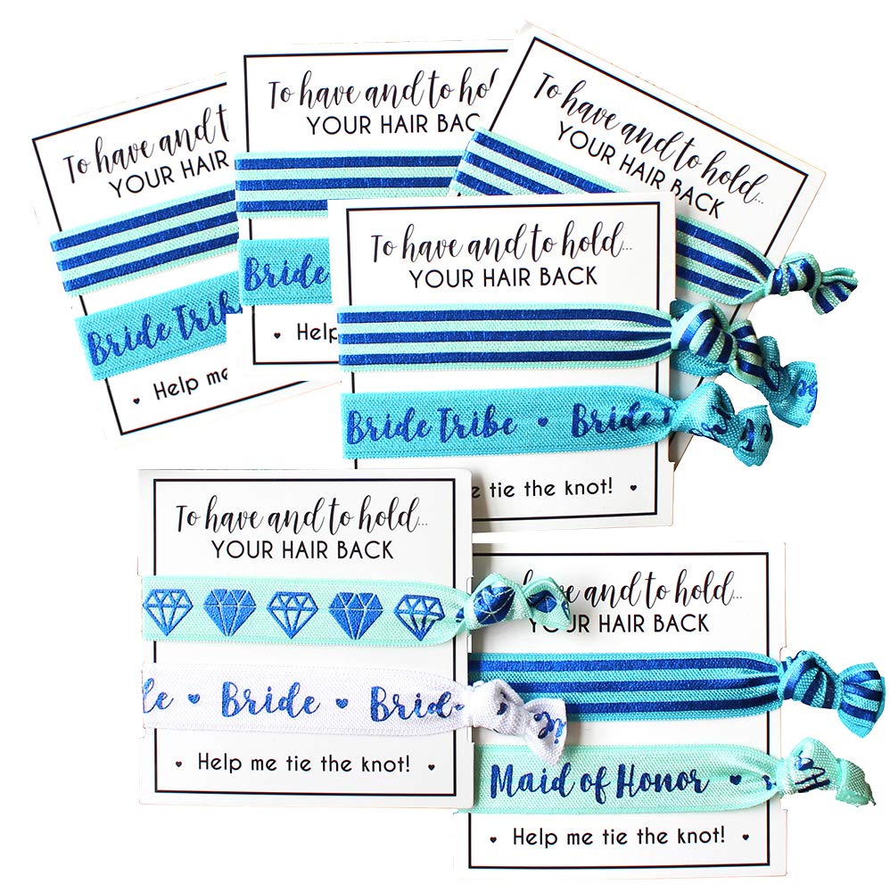 Bride Tribe Hair Tie Cards. To Have And To Hold, Your Hair Back. Help Me Tie The Knot. Bachelorette, Wedding Shower, Party Favor