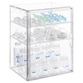ERTIUANIO Baby Bottle Organizer - 3 Tier Bottle Storage Organizer Baby for Nipples, Pump Parts, Food Jars - Clear Acrylic Bottle