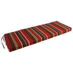 Blazing Needles Outdoor Bench Cushion, 1 Count (Pack Of 1), Montserrat Sangria