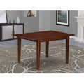 East West Furniture Norfolk Rectangular Table With 12" Butterfly Leaf -Mahogany Finish.