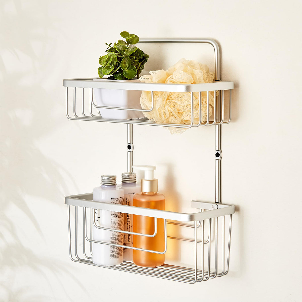 Home Centre Orion Stem Metal 2Tier Shower Caddy