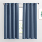 Nicetown Bedroom Curtains Room Darkening Draperies - Grommet Top Thermal Insulated Light Blocking Energy Saving Privacy Drapes F