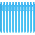 U-Right 12 Pcs Gel Ink Pens Black Ink 0.5 Mm Fine Point Smooth Writing Cute Pens For Office School (Light Blue)