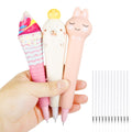 Squishy Pens 3Pk - Kawaii & Fun Pens For Kids, Great For Stress Relief, Cute Stationary & Pens For Girls, Tween Girls Gifts, Kaw