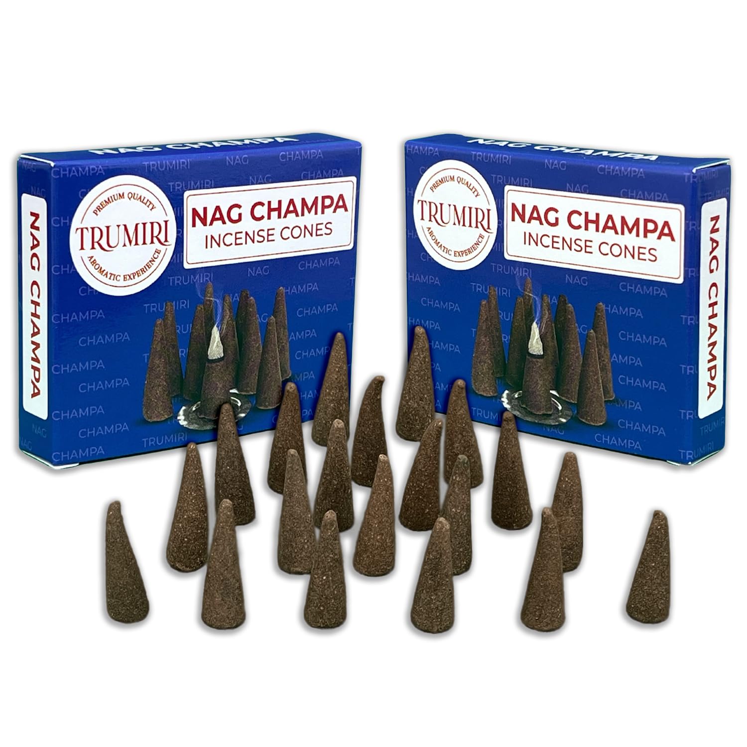 Nag Champa Incense Cones - Total 20 Cone Incense - Dual Pack of 10 Insence Cones - Incense Cones Scented - Cone Incense Scents -