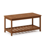 Furinno Fg18508 Tioman Hardwood Patio Furniture 2-Tier Coffee Table In Teak Oil, Natural