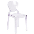 4 Pk. Ghost Chair in Transparent Crystal with Tear Back