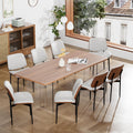 Yafiti Dining Chairs Set Of 8, Dining Room And Kitchen Chairs, Fsc Certified Mid Century Modern Accent Chair, Upholstered Pu Lea