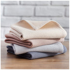 Py Home & Sports Dish Towels Set, 100% Cotton Waffle Weave Kitchen Towels 4 Pieces, Super Absorbent Kitchen Hand Dish Cloths For