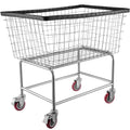 VEVOR Wire Laundry Cart, 4.5 Bushel Wire Laundry Basket with Wheels, 35x15.7x22 Commercial Wire Laundry Basket Cart, Steel