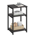 Vasagle Side Table, Small End Table, Tall Nightstand For Living Room, Bedroom, Office, Bathroom, Misty Gray And Classic Black Ulet273B68