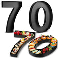 Noveread 2 Pcs 13.6 Fillable Cardboard Number, Paper Mache Numbers for Birthday Decoration Charcuterie Party Anniversary Fillabl