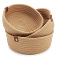 LB TRENDS Jute Cotton Stripped Handcrafted Woven Planter Bowl For Home Decore, Multi Purpose Bag With Lids For Living Room Offic
