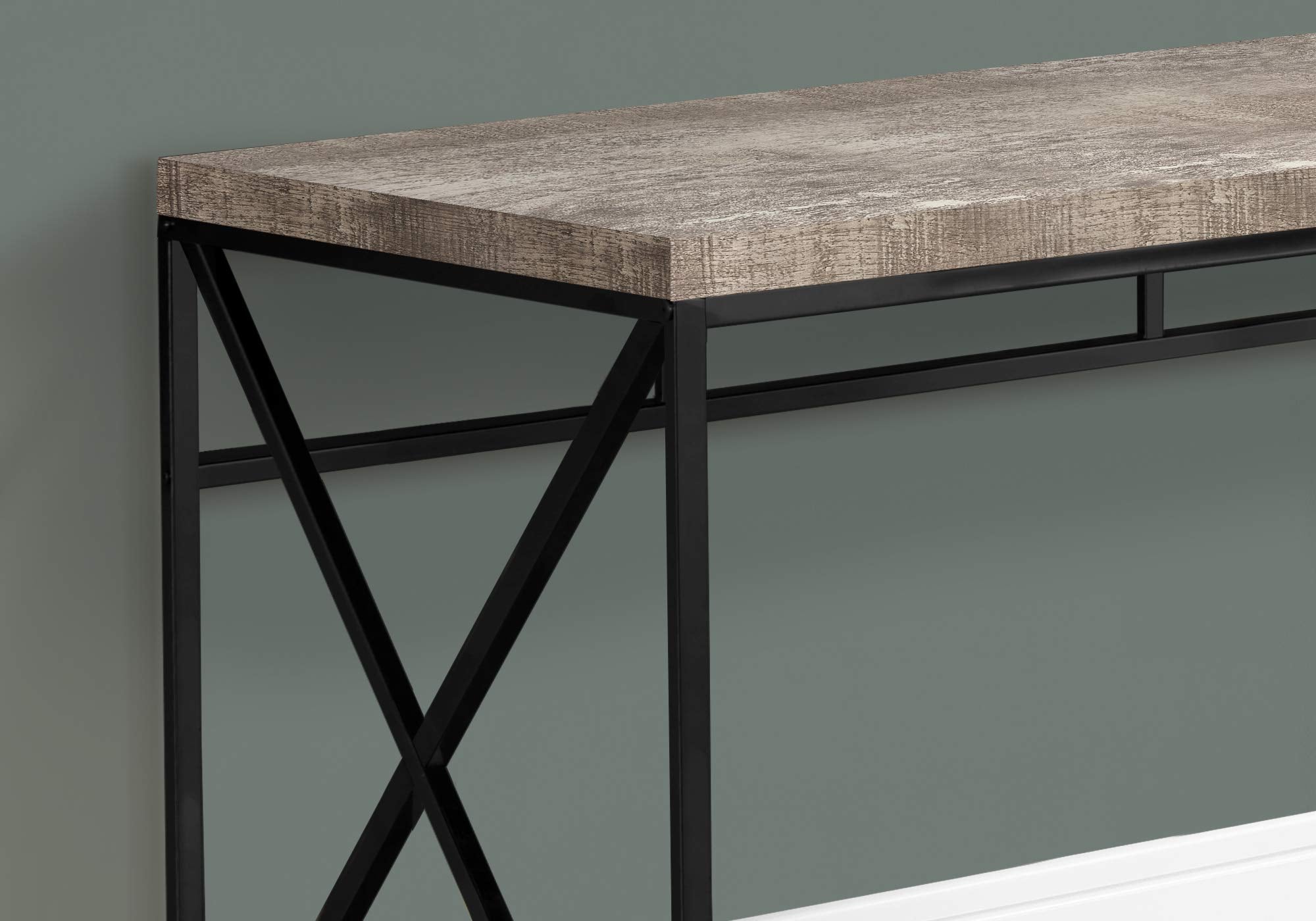Monarch Specialties Computer Desk - Contemporary Home & Office Desk - Scratch-Resistant - 48?L (Taupe)