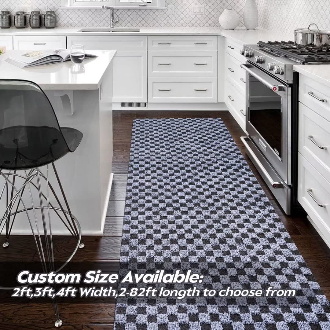 Gotohipi Runner Rug 6X43 Indoor Outdoor Utility Carpet,Area Rugs With Non Slip Rubber Backing For Hallway Kitchen Entryway Balco