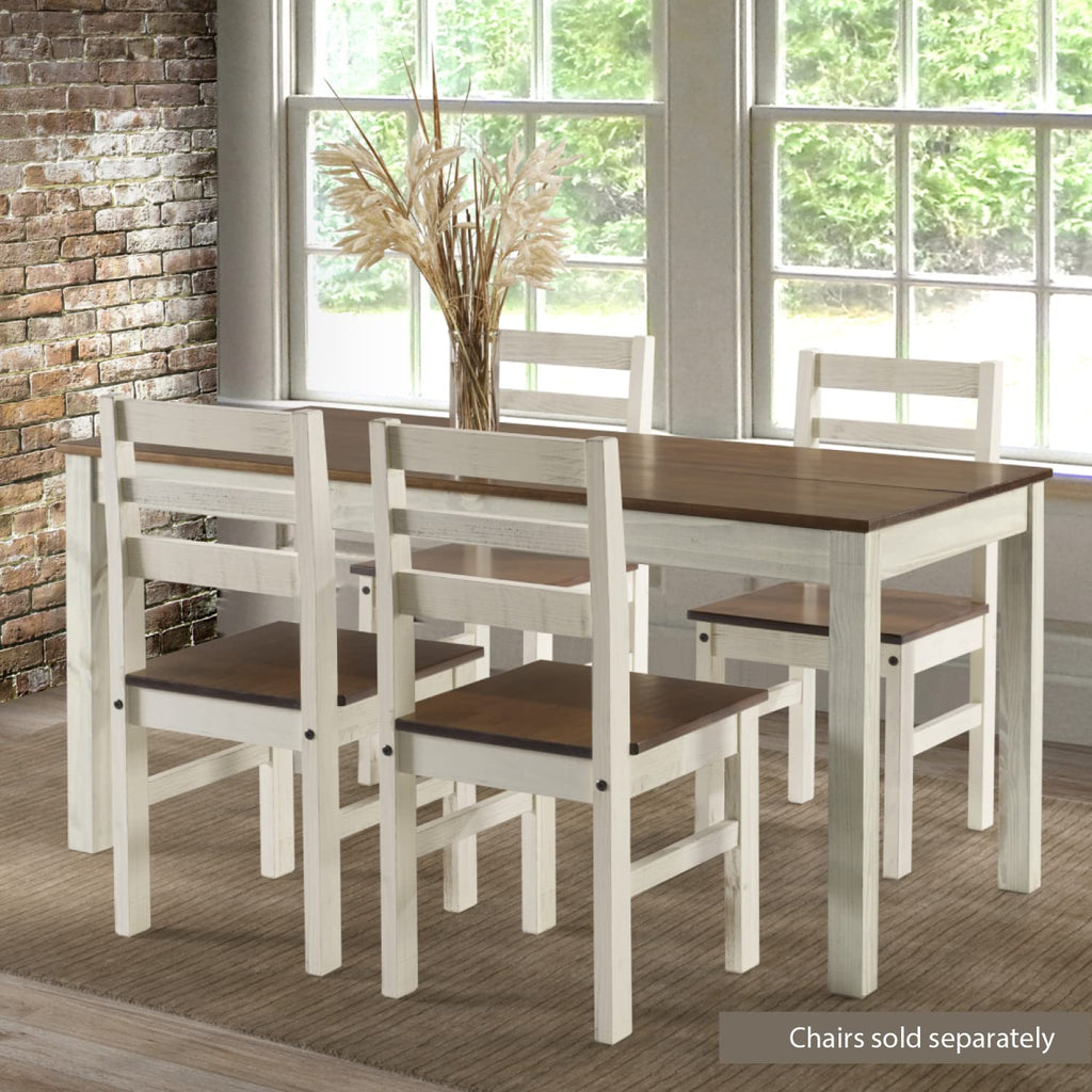 American Furniture Classics Cottage Series Dining Table, Distressed White