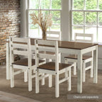 American Furniture Classics Cottage Series Dining Table, Distressed White