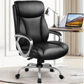 COMHOMA Ergonomic Office Chair Home Office Desk Chairs Comfy Back Support PU Leather Executive Office Chair with Wheels Headrest