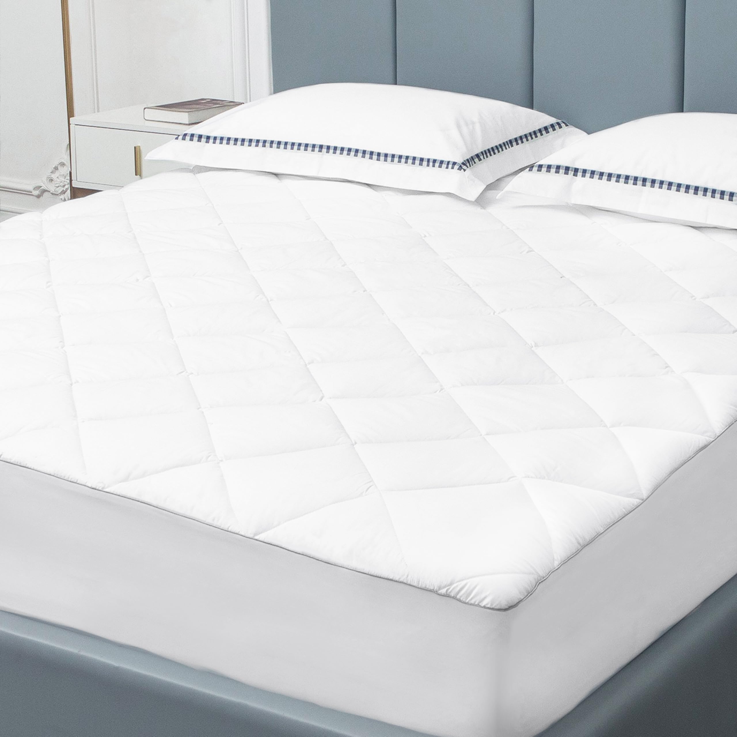 Sunflower Queen Mattress Pad Cover, Cotton Mattress Cover Hypoallergenic, Extra Deep Pocket 18'-22' Quilted Mattress Protector Queen Size Thin Version, Soft Breathable And Noiseless
