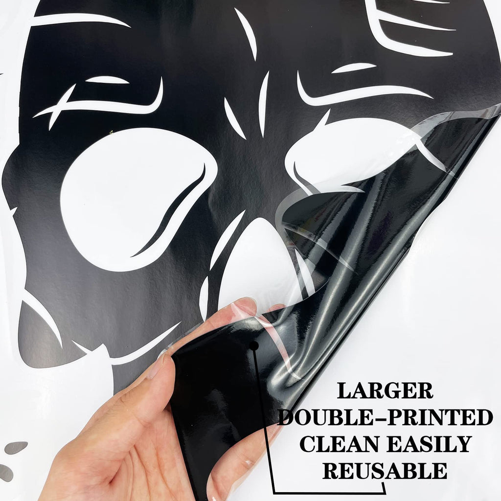 Halloween Window Clings Scary Halloween Window Decorations 3D Skeleton Window Cling Halloween Window Stickers Skeleton Halloween