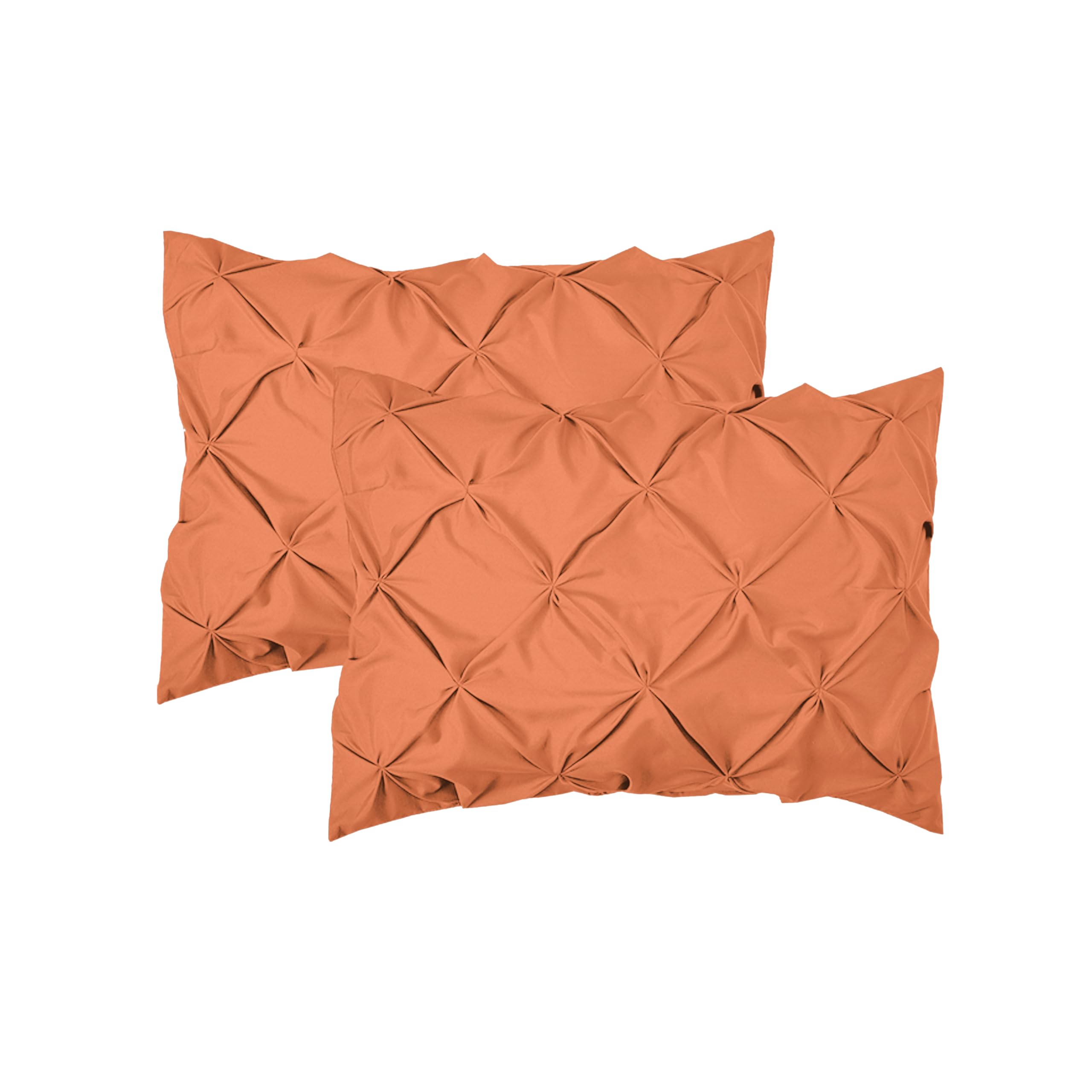 Elegant Comfort Luxury Softest, Coziest 8-Piece Bed-In-A-Bag Comforter Set - Silky Soft Complete Set Includes Bed Sheet Set With Double Sided Storage Pockets, Full/Queen, Coral