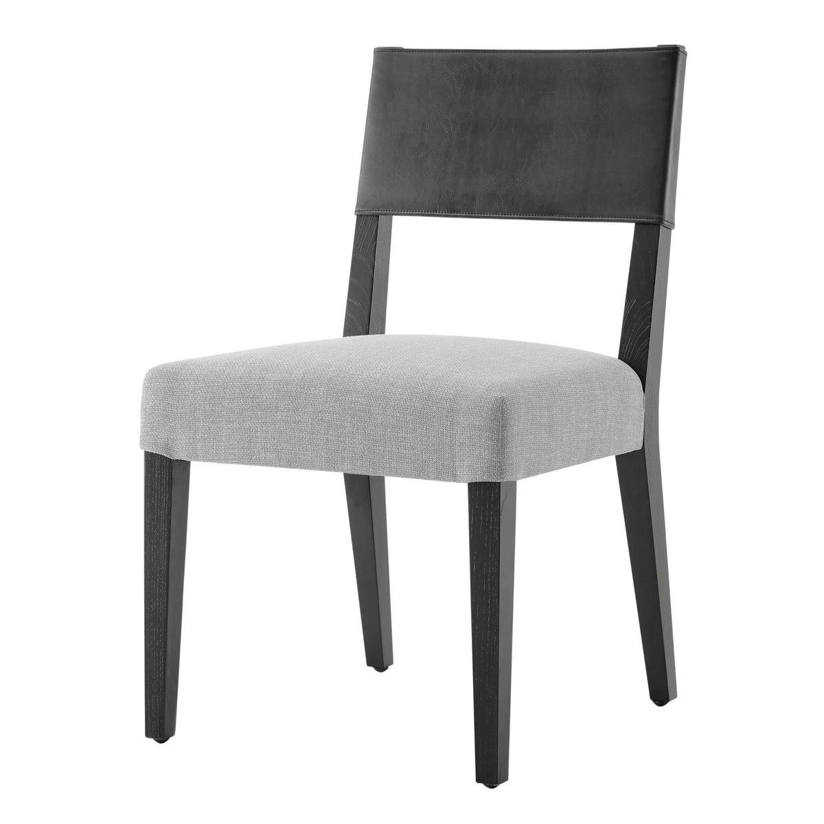 New Pacific Direct Kylo Dining Side Chair, Black/Meridien Gray