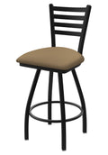 XL 410 Jackie 36 Swivel Extra Tall Bar Stool with Black Wrinkle Finish and Canter Sand Seat