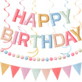 Kriyokiaa felt happy birthday banner decor